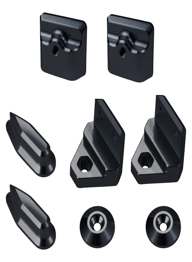 قطع ترقية تثبيت الجناح الخلفي المعدني من WEFEINO لسيارة الزحف ARR-ma Limitless F1 RC بمقياس 1/7 (أسود) - Image 2